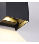 Outdoor wall lamps - Maytoni Fulton LED 6W 3000K 360lm wall lamp O572WL-L6B black. - product 5