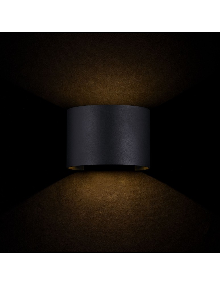 Outdoor wall lamps - Maytoni Fulton LED 6W 3000K 360lm wall lamp O573WL-L6B black. - product kolory-swiatla.pl 2