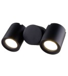 Outdoor spotlights and floodlights - Maytoni Wall Street 2xGU10 50W wall lamp O010WL-02B black. - product 1