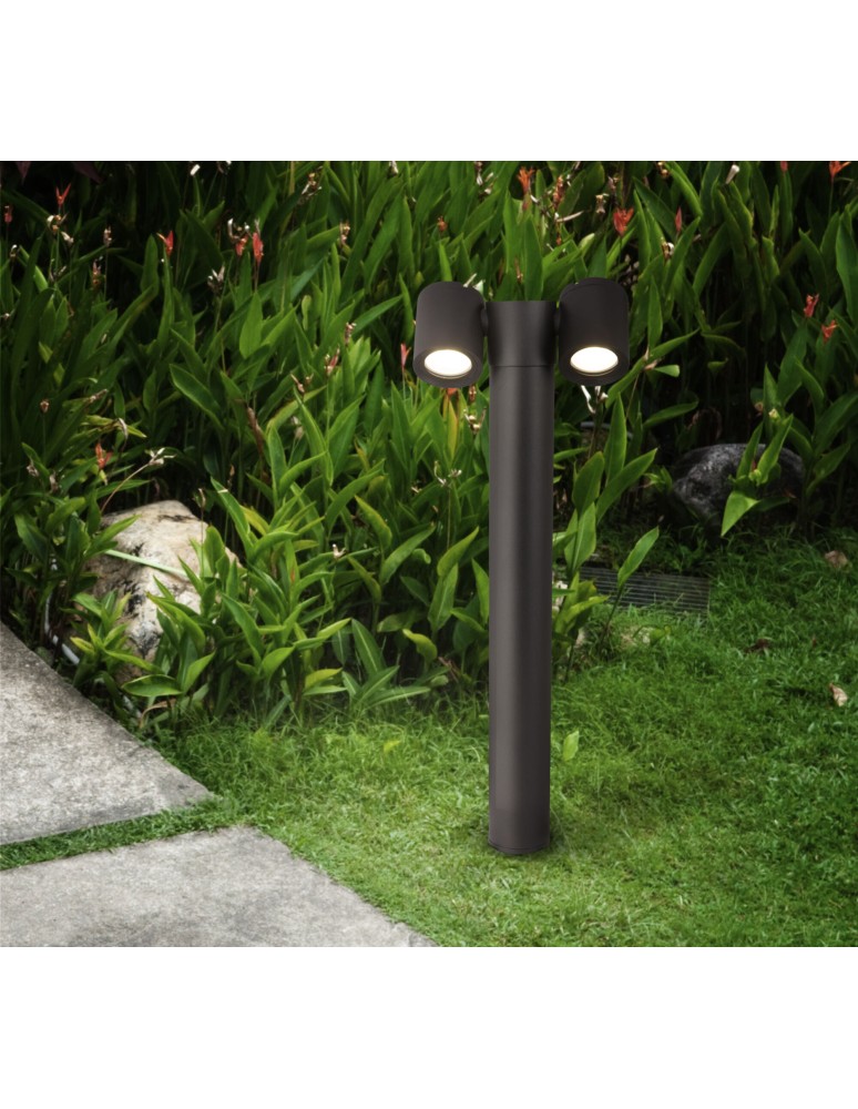 Standing garden lamps - Maytoni Wall Street 2xGU10 50W garden O010FL-02B black. - product kolory-swiatla.pl 2