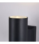 Outdoor wall lamps - Maytoni Bowery 1xGU10 50W wall lamp O574WL-01B black - product 5