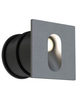 Maytoni Via Urbana Downlight LED 3W 4000K 70lm Szary  O022-L3GR