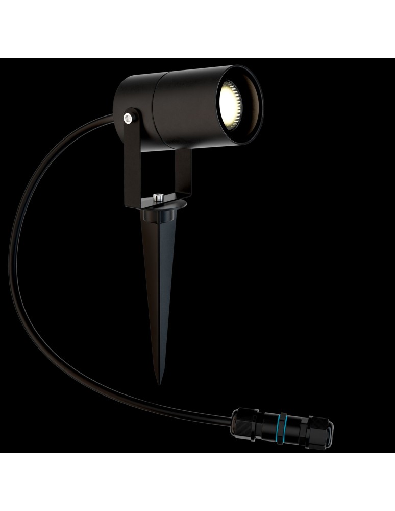 Garden lamps driven into the ground (with wedge) - Maytoni Scope Outdoor/Garden GU10 1x20W Black O025FL-01B - product kolory-swiatla.pl 2
