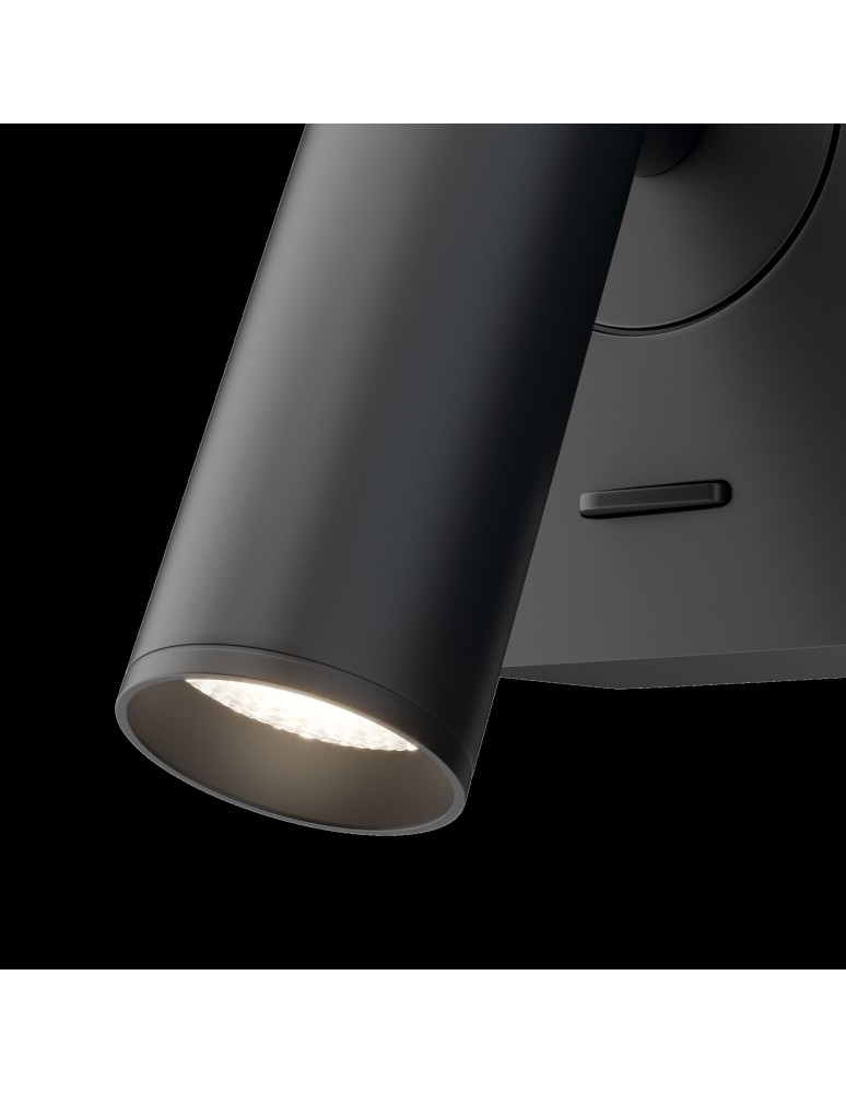 Reading wall lamps - Maytoni MIRAX LED 3W 150lm 3000K black wall lamp C039WL-L3B3K. - product kolory-swiatla.pl 3