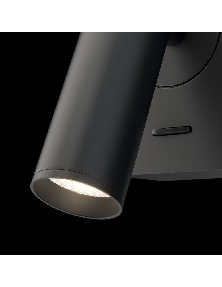 Reading wall lamps - Maytoni MIRAX LED 3W 150lm 3000K black wall lamp C039WL-L3B3K. - product kolory-swiatla.pl 4
