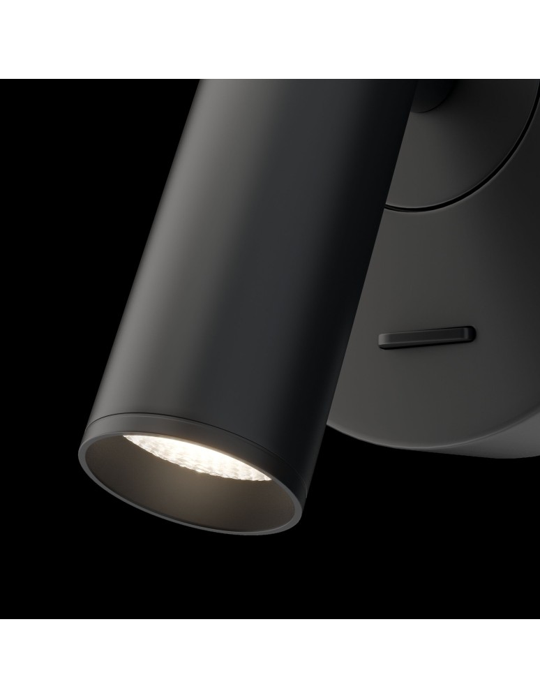 Wall lamps - Maytoni Mirax LED Wall Mount 3.2W 3032K 230lm Black C038WL-L3B3K - product kolory-swiatla.pl 4