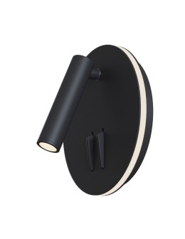 Maytoni Ios 176 LED 9W 3000K 540lm kinkiet C176-WL-01-6W-B czarny