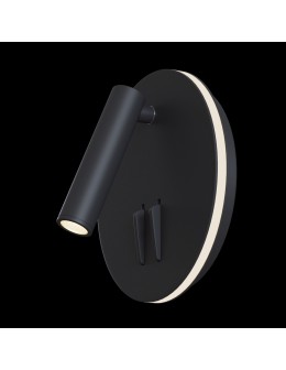 Maytoni Ios 176 LED 9W 3000K 540lm kinkiet C176-WL-01-6W-B czarny - produkt 2