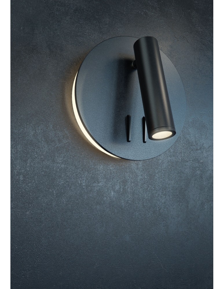 Reading wall lamps - Maytoni Ios 176 LED 9W 3000K 540lm wall lamp C176-WL-01-6W-B black. - product kolory-swiatla.pl 3