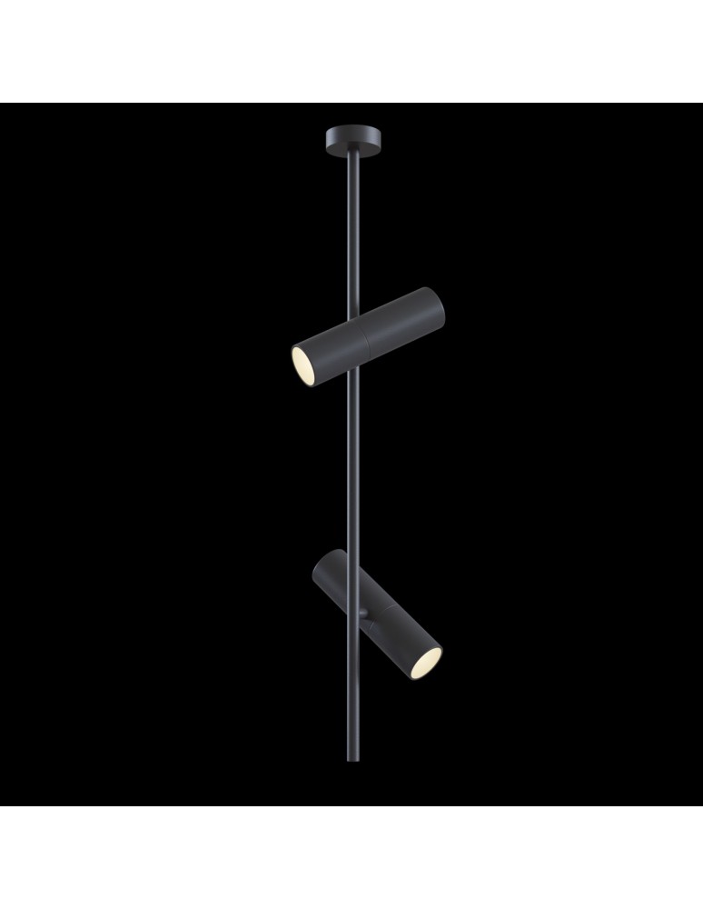 Spotlight ceiling lamps - Maytoni Elti 2xGU10 50W ceiling light C021CL-02B black - product kolory-swiatla.pl 2