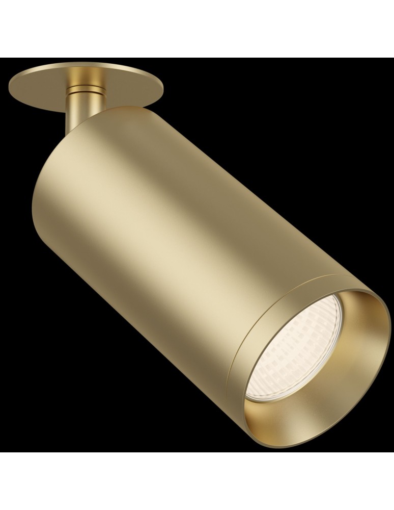 Recessed ceiling spotlights - Maytoni Focus Ceiling GU10 1x50W Matte Gold C018CL-01MG - product kolory-swiatla.pl 2