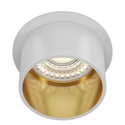 Maytoni Reif Downlight GU10 1x50W Biały Złoty DL050-01WG