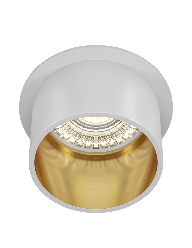 Flush-mounted lamps - pendants - Maytoni Reif Downlight GU10 1x50W White Gold DL050-01WG - product kolory-swiatla.pl 1