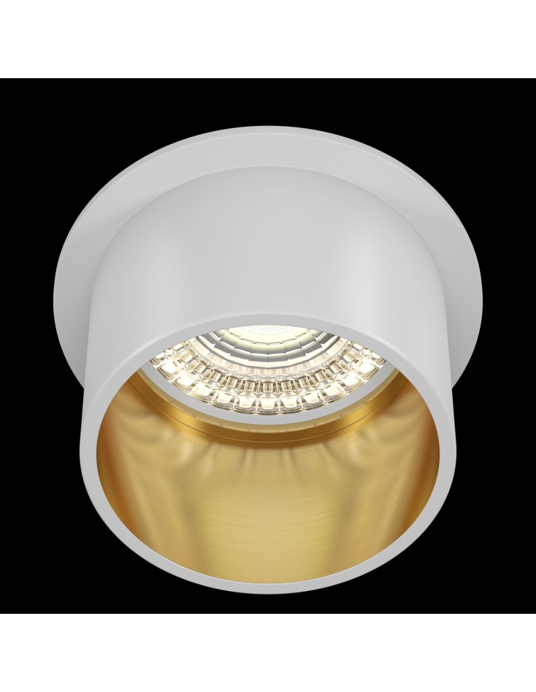 Flush-mounted lamps - pendants - Maytoni Reif Downlight GU10 1x50W White Gold DL050-01WG - product kolory-swiatla.pl 2