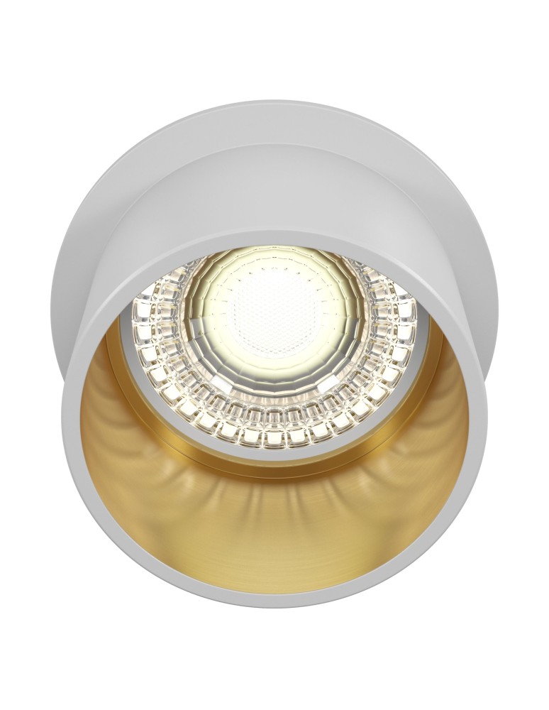 Flush-mounted lamps - pendants - Maytoni Reif Downlight GU10 1x50W White Gold DL050-01WG - product kolory-swiatla.pl 3