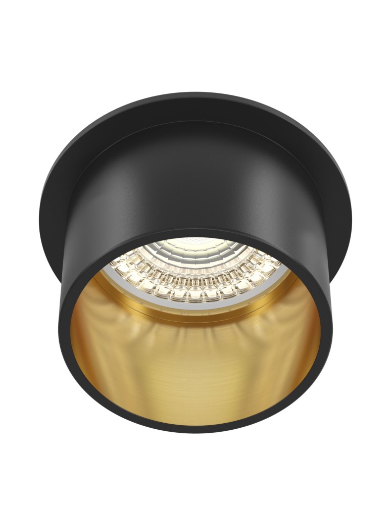 Flush-mounted lamps - pendants - Maytoni Reif Downlight GU10 1x50W Black Gold DL050-01GB - product kolory-swiatla.pl 1