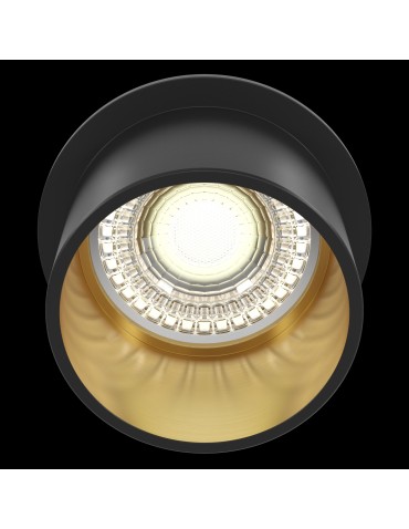 Maytoni Reif Downlight GU10 1x50W   Czarny  Złoty DL050-01GB - produkt 2