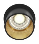 Flush-mounted lamps - pendants - Maytoni Reif Downlight GU10 1x50W Black Gold DL050-01GB - product 3