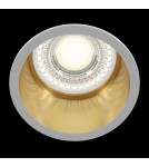 Round flush-mounted lamps - Maytoni Reif Downlight GU10 1x50W White Gold DL049-01WG - product 2