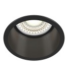 Round flush-mounted lamps - Maytoni Reif Downlight GU10 1x50W Black DL049-01B - product 1