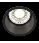 Round flush-mounted lamps - Maytoni Reif Downlight GU10 1x50W Black DL049-01B - product 2