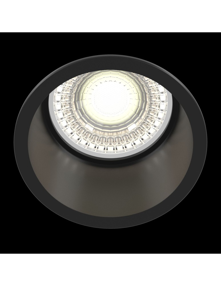 Round flush-mounted lamps - Maytoni Reif Downlight GU10 1x50W Black DL049-01B - product kolory-swiatla.pl 2
