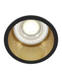 Maytoni Reif Downlight GU10 1x50W Czarny Złoty DL049-01GB