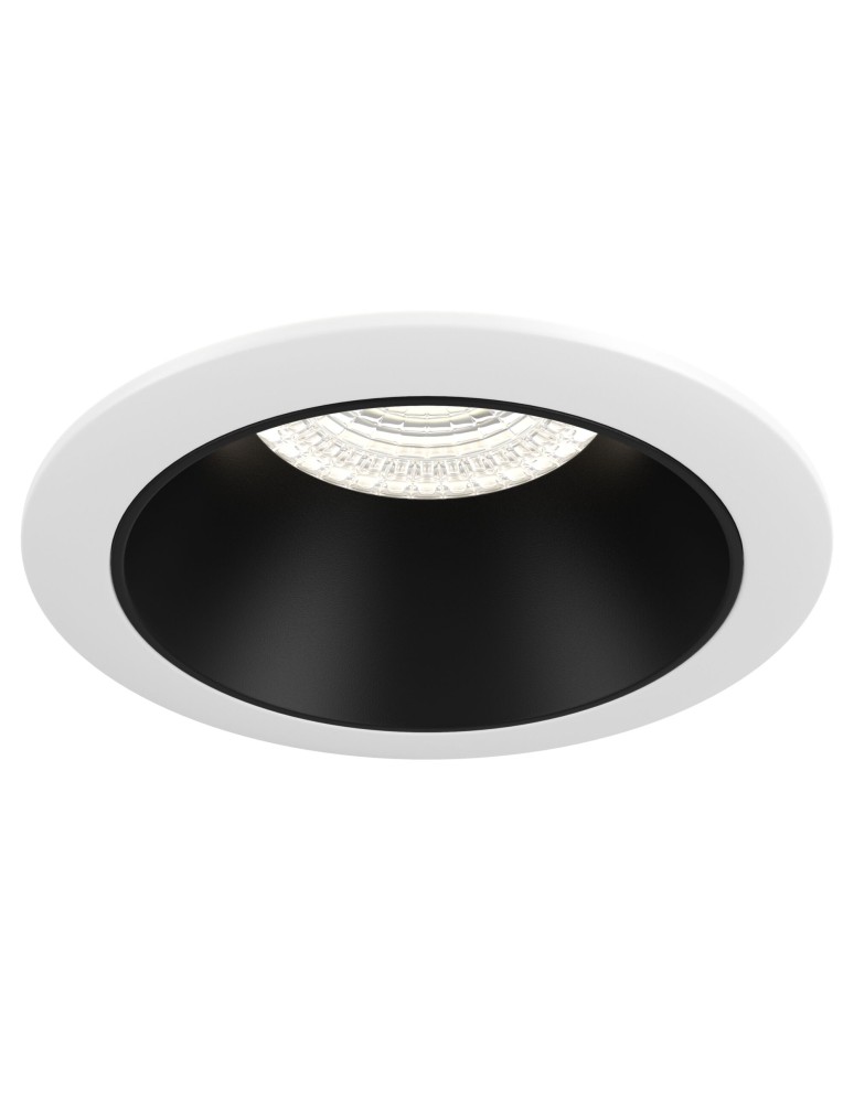 Round flush-mounted lamps - Maytoni Share Downlight GU10 1x15W Black White DL053-01WB - product kolory-swiatla.pl 1