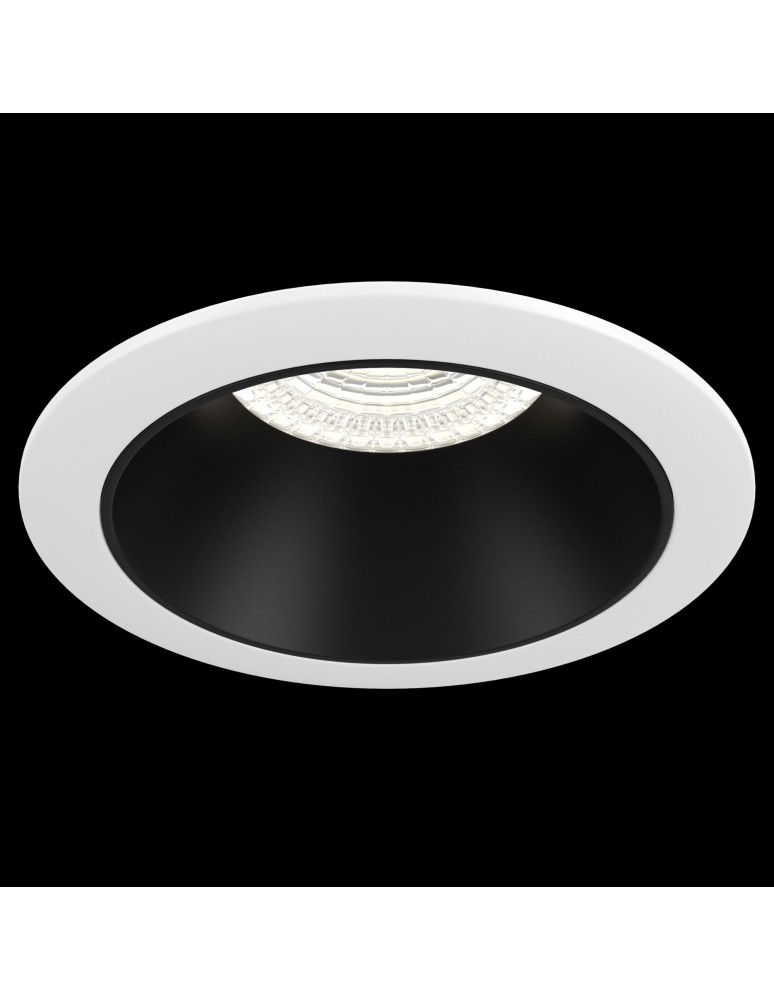 Round flush-mounted lamps - Maytoni Share Downlight GU10 1x15W Black White DL053-01WB - product kolory-swiatla.pl 2