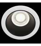 Round flush-mounted lamps - Maytoni Share Downlight GU10 1x15W Black White DL053-01WB - product 3