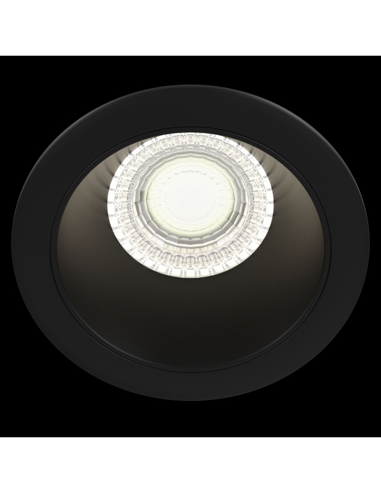 Round flush-mounted lamps - Maytoni Share Downlight GU10 1x15W Black DL053-01B - product kolory-swiatla.pl 3