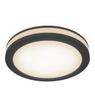 Flush-mounted lamps - pendants - Maytoni Phanton LED 12W 3000K 750lm flush mount DL303-L12B black - product 1