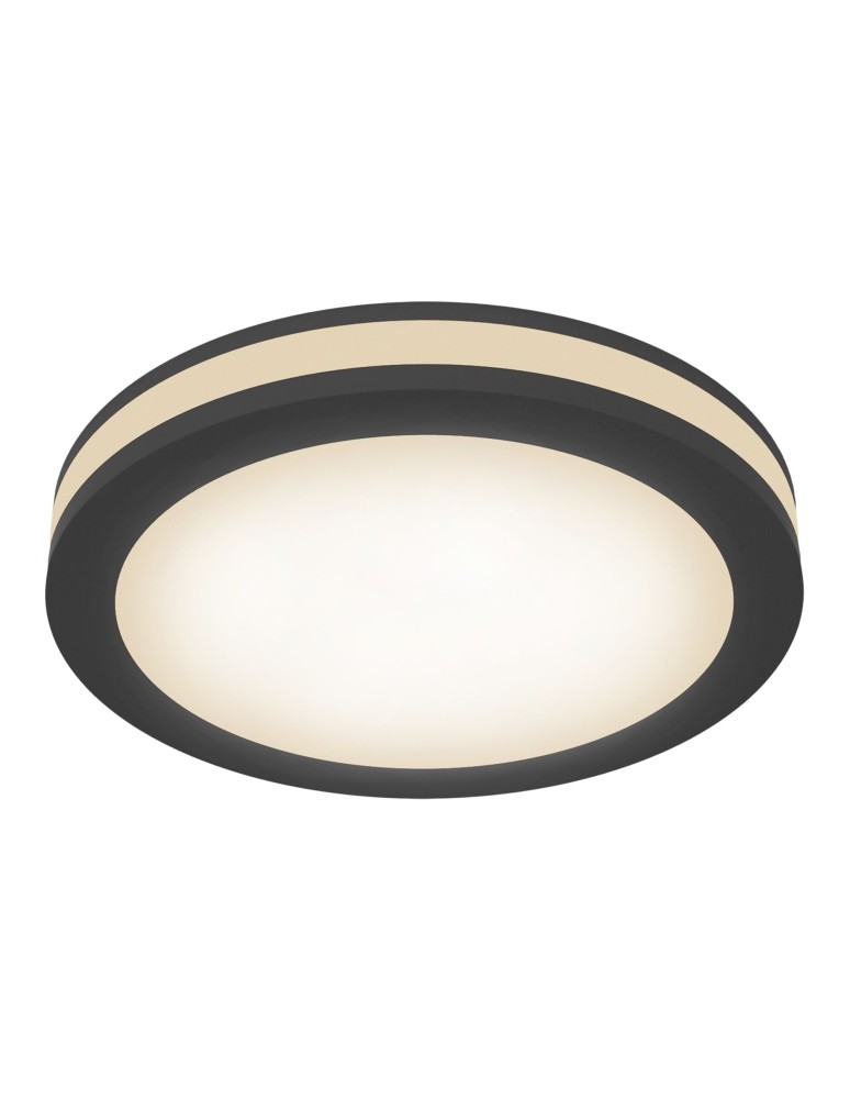 Flush-mounted lamps - pendants - Maytoni Phanton LED 12W 3000K 750lm flush mount DL303-L12B black - product kolory-swiatla.pl 1