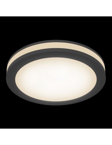 Maytoni Phanton LED 12W 3000K 750lm flush mount DL303-L12B black - product 2