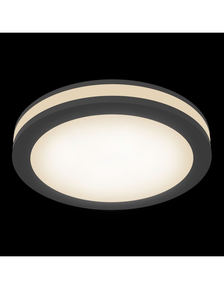 Flush-mounted lamps - pendants - Maytoni Phanton LED 12W 3000K 750lm flush mount DL303-L12B black - product kolory-swiatla.pl 2