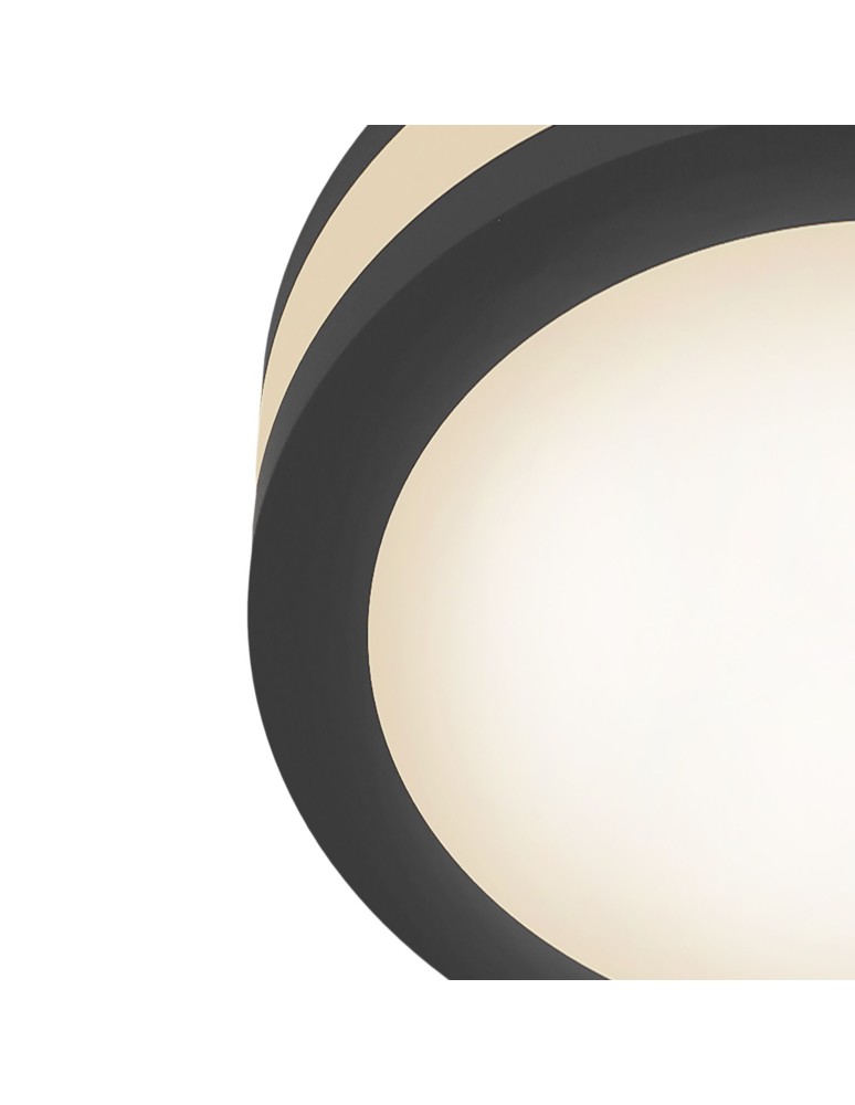Flush-mounted lamps - pendants - Maytoni Phanton LED 12W 3000K 750lm flush mount DL303-L12B black - product kolory-swiatla.pl 3
