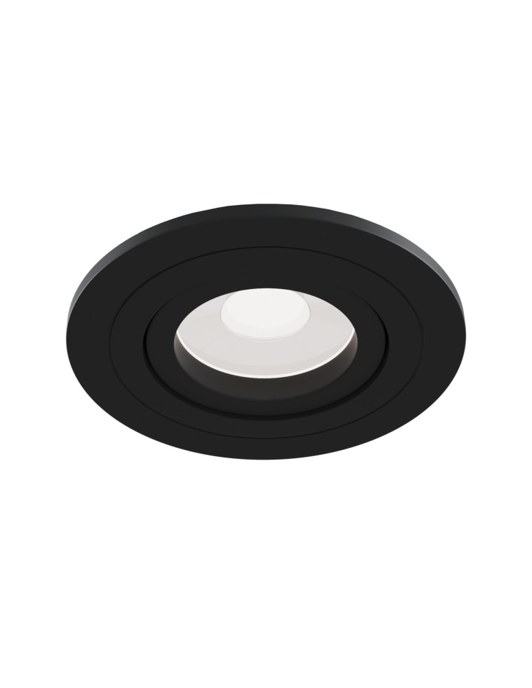 Flush-mounted lamps - pendants - Maytoni Atom 1xGU10 50W flush mount DL023-2-01B black - product kolory-swiatla.pl 1
