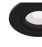 Flush-mounted lamps - pendants - Maytoni Atom 1xGU10 50W flush mount DL023-2-01B black - product 4