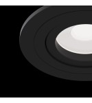 Flush-mounted lamps - pendants - Maytoni Atom 1xGU10 50W flush mount DL023-2-01B black - product 5