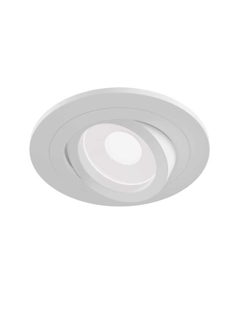 Flush-mounted lamps - pendants - Maytoni Atom 1xGU10 50W flush mount DL023-2-01W white - product kolory-swiatla.pl 3