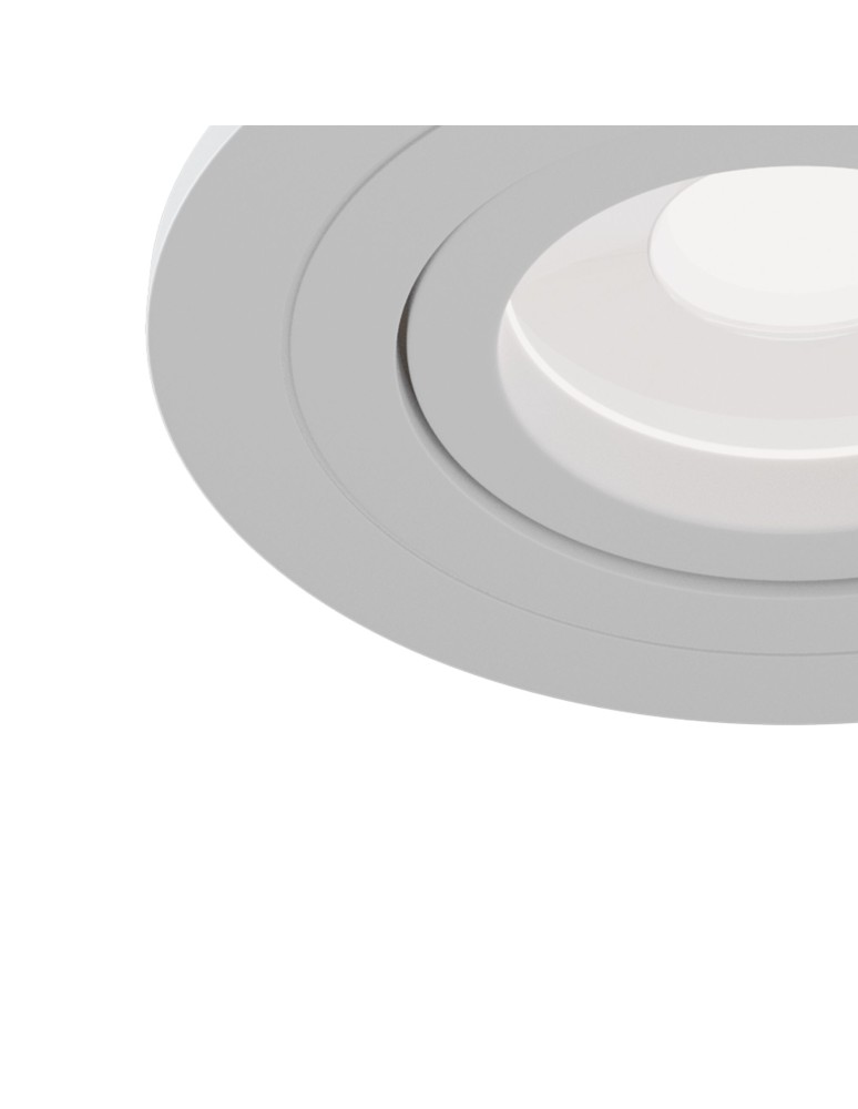 Flush-mounted lamps - pendants - Maytoni Atom 1xGU10 50W flush mount DL023-2-01W white - product kolory-swiatla.pl 4