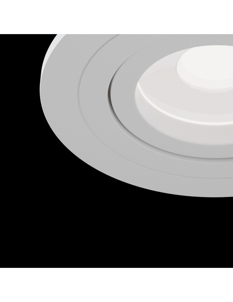 Flush-mounted lamps - pendants - Maytoni Atom 1xGU10 50W flush mount DL023-2-01W white - product kolory-swiatla.pl 5