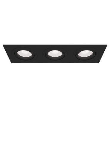Maytoni Atom 3xGU10 50W podtynkowa DL024-2-03B czarny