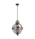 Chandeliers - Feiss ADAMS 3x60W E14 FE/ADAMS/3P ANL Pendant. - product 1