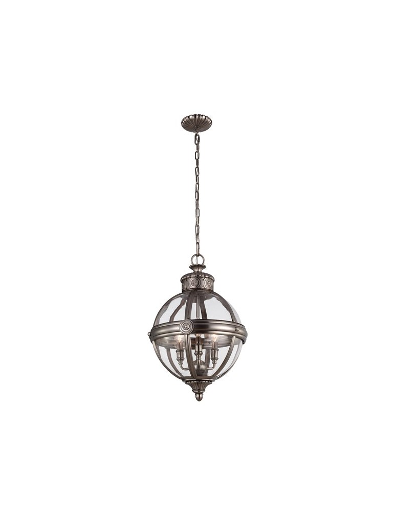 Chandeliers - Feiss ADAMS 3x60W E14 FE/ADAMS/3P ANL Pendant. - product kolory-swiatla.pl 1