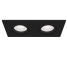 Flush-mounted lamps - pendants - Maytoni Atom 2xGU10 50W flush mount DL024-2-02B black - product 1