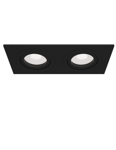 Maytoni Atom 2xGU10 50W flush mount DL024-2-02B black