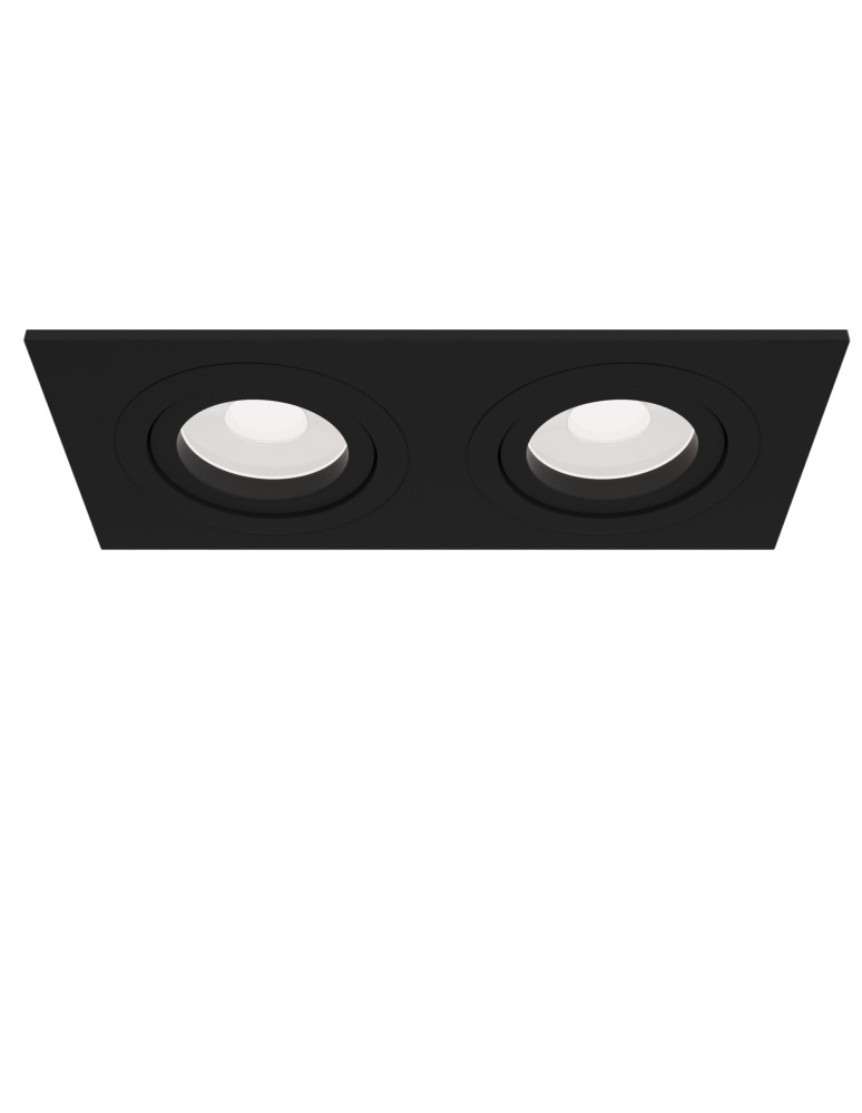 Flush-mounted lamps - pendants - Maytoni Atom 2xGU10 50W flush mount DL024-2-02B black - product kolory-swiatla.pl 1