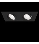 Flush-mounted lamps - pendants - Maytoni Atom 2xGU10 50W flush mount DL024-2-02B black - product 2