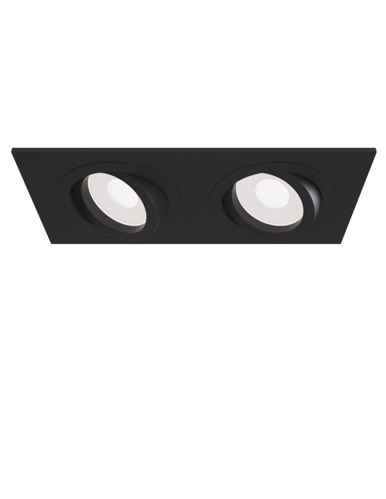 Flush-mounted lamps - pendants - Maytoni Atom 2xGU10 50W flush mount DL024-2-02B black - product kolory-swiatla.pl 3